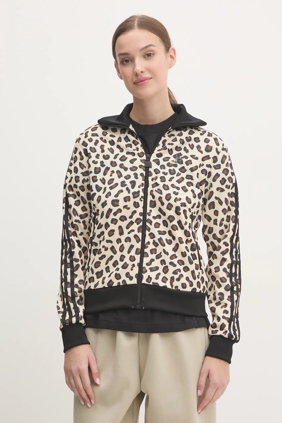 adidas Originals felső Leopard mintás bézs IW8468