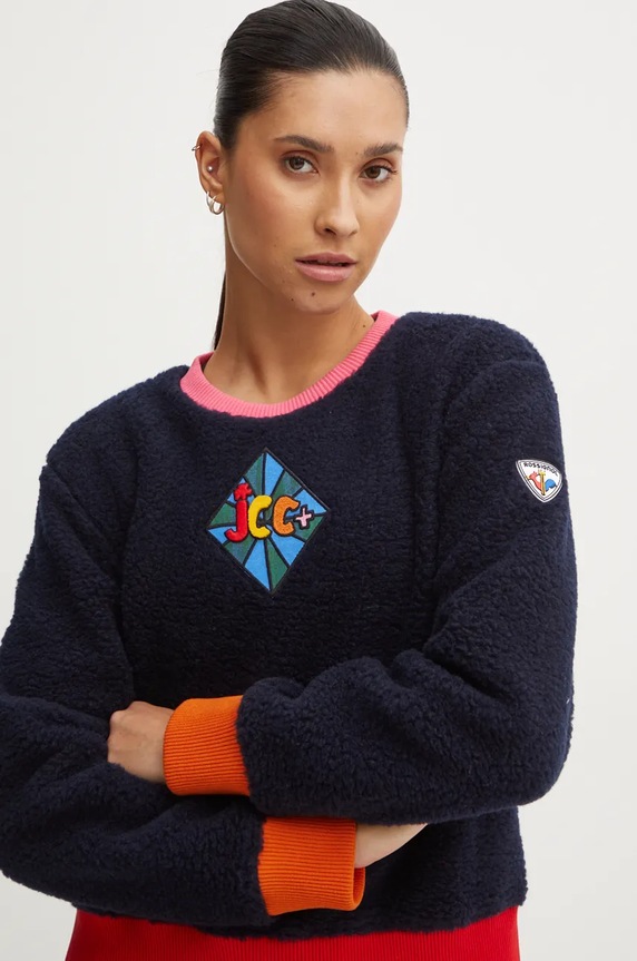 Odzież Rossignol bluza sportowa Lumy x JCC RLNWL22 granatowy