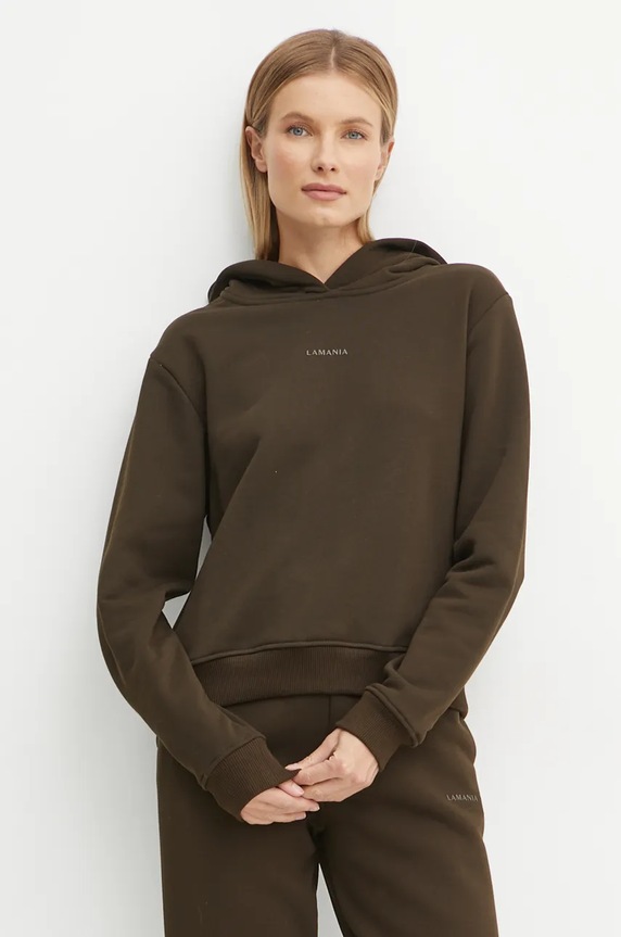 La Mania bluza ALI z kapturem brązowy ALI