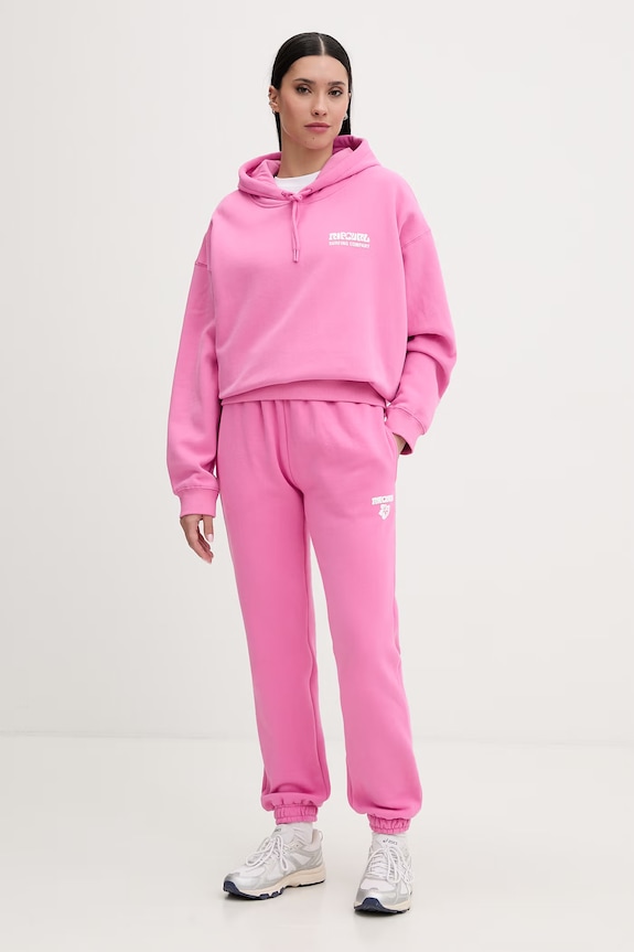 Rip Curl mikina s kapucňou dámska SURF PUFF HERITAGE 06AWFL ružová AW25