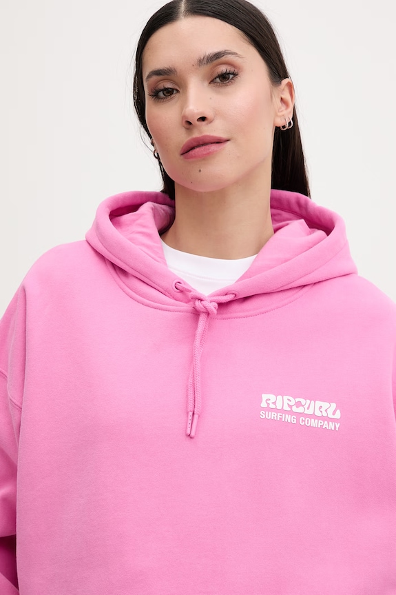 Rip Curl mikina s kapucňou dámska SURF PUFF HERITAGE 06AWFL ružová