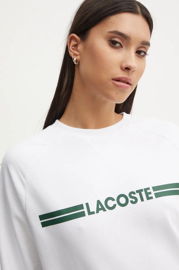 Mikina Lacoste SF1472 bílá AW24