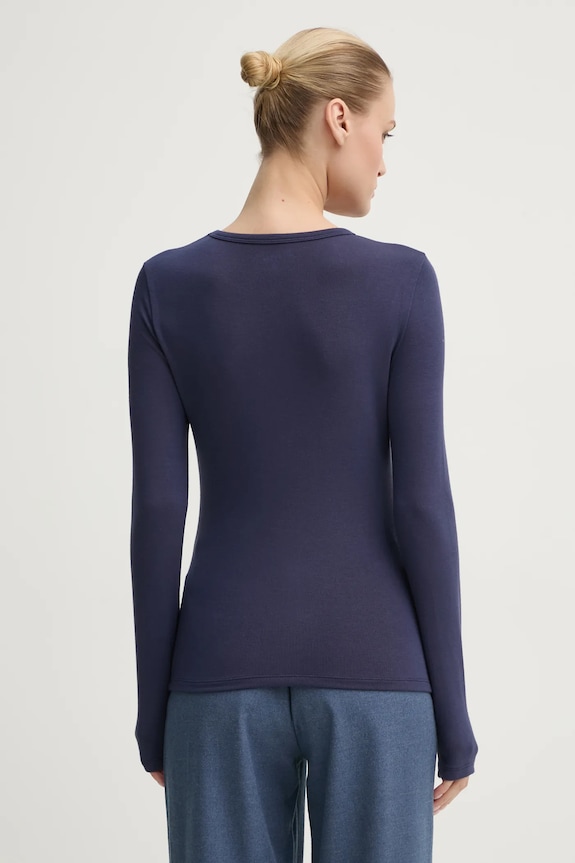 Îmbrăcăminte Abercrombie & Fitch longsleeve KI157.4309.200 bleumarin