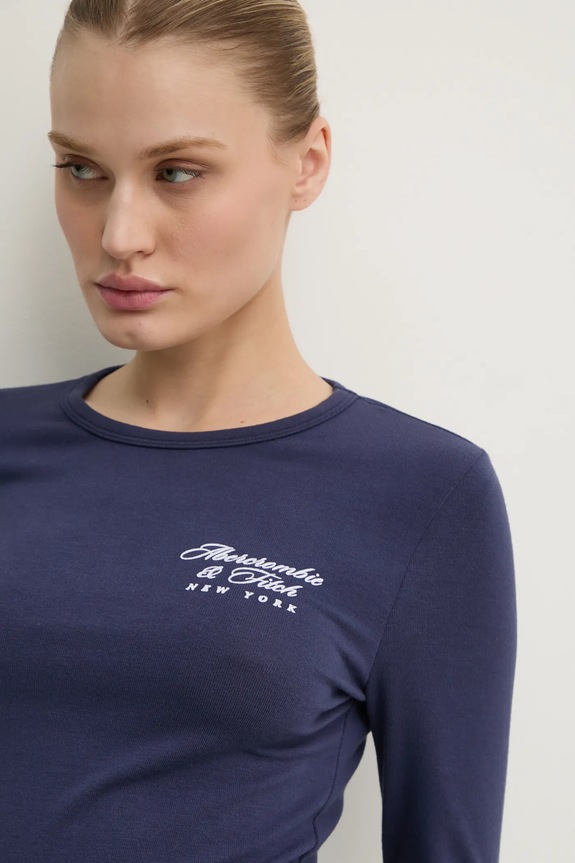 Abercrombie & Fitch longsleeve bleumarin KI157.4309.200