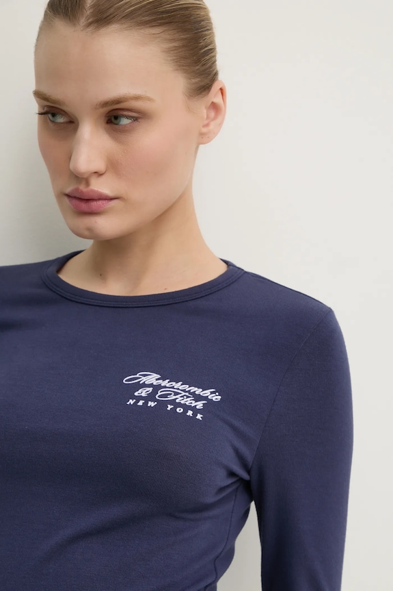 Abercrombie & Fitch longsleeve bleumarin KI157.4309.200