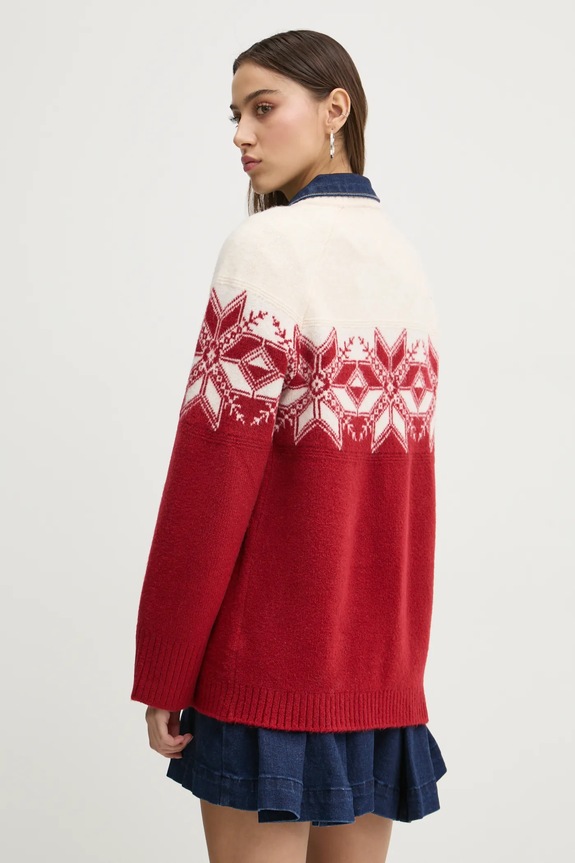 Îmbrăcăminte Abercrombie & Fitch pulover KI150.4316.168 burgundia