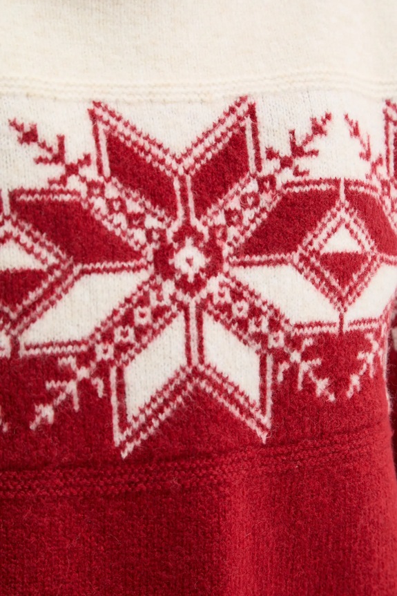 Abercrombie & Fitch pulover KI150.4316.168 burgundia