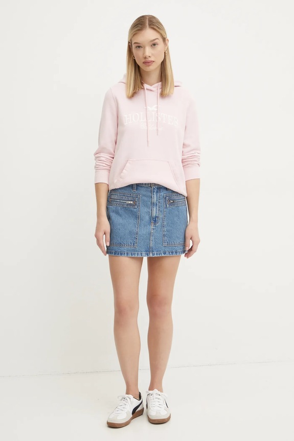 Hollister Co. bluza KI352.4207.600 różowy AW24