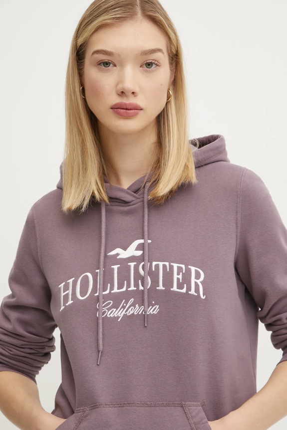 Mikina Hollister Co. fialová KI352.4207.631