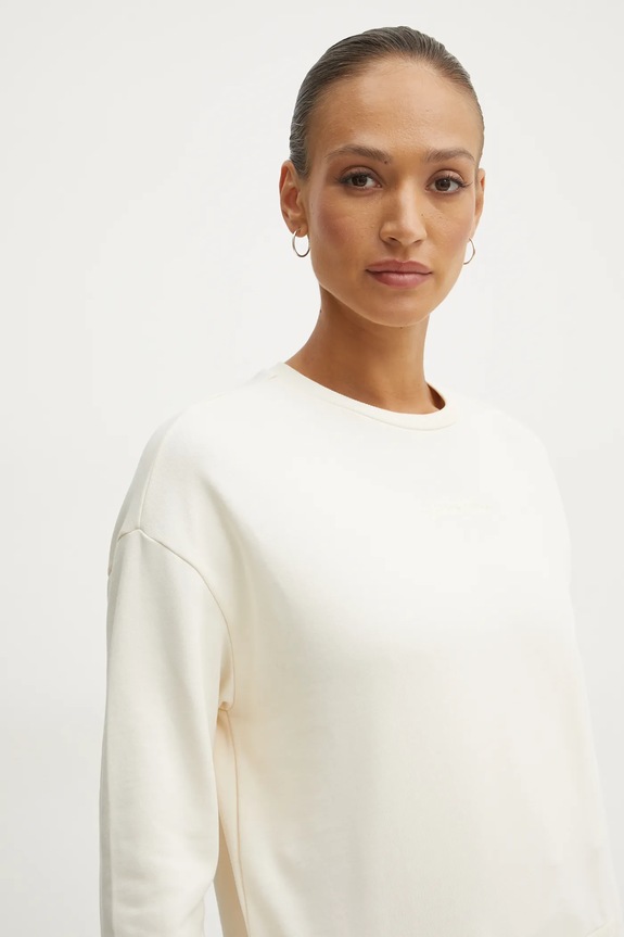 Armani Exchange bluza bawełniana beżowy 6DYM70.YJEEZ