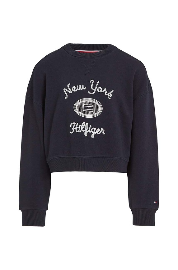 Παιδική μπλούζα Tommy Hilfiger KG0KG08038.9BYH.116.122 σκούρο μπλε AW24