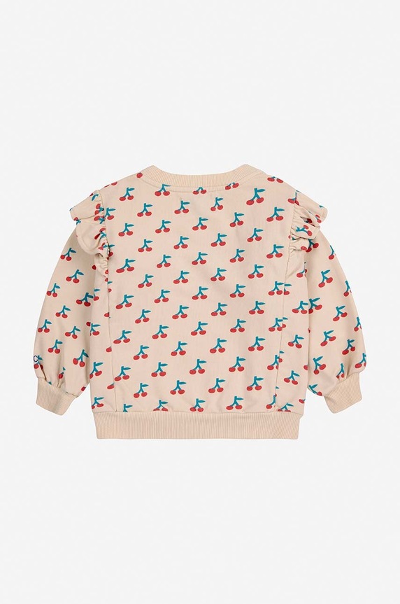 Μπλούζα μωρού Bobo Choses Cherry 224AB038 μπεζ AW24