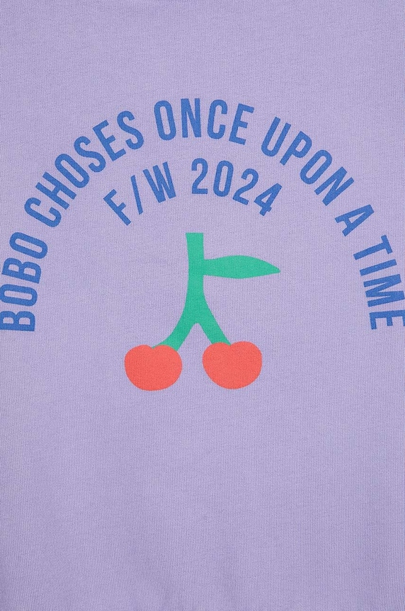 Bobo Choses bluza dziecięca 224AC055 fioletowy