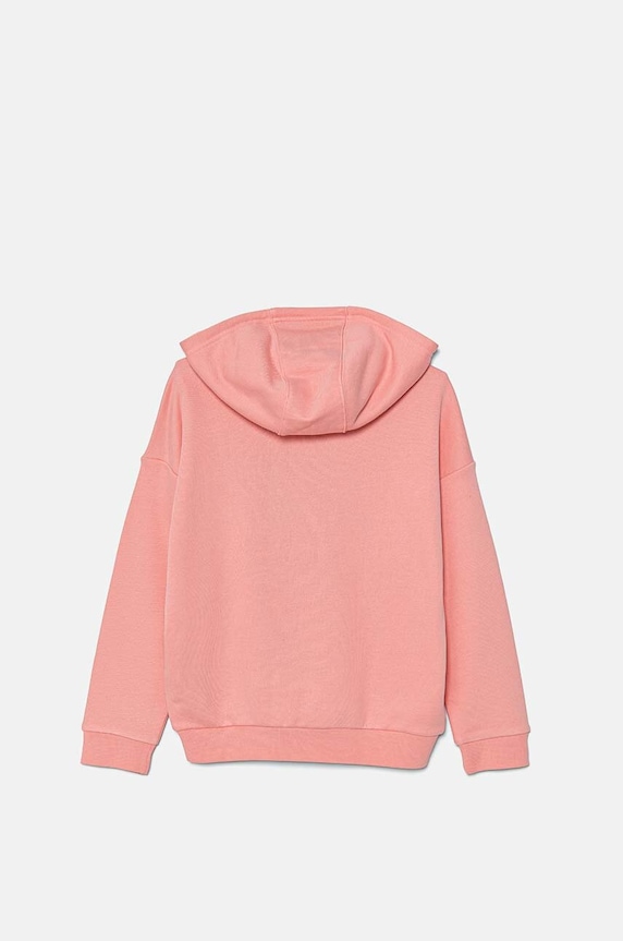 Fete adidas Originals hanorac de bumbac pentru copii HOODIE IX7615 portocaliu
