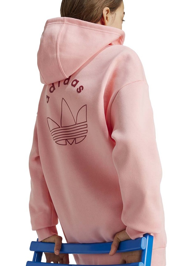 adidas Originals gyerek felső HOODIE IY9554 rózsaszín