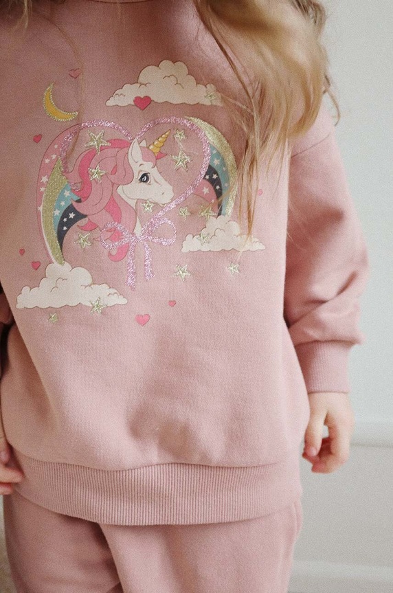 Konges Sløjd bluza dziecięca LOU GLITTER SWEATSHIRT OCS KS101562