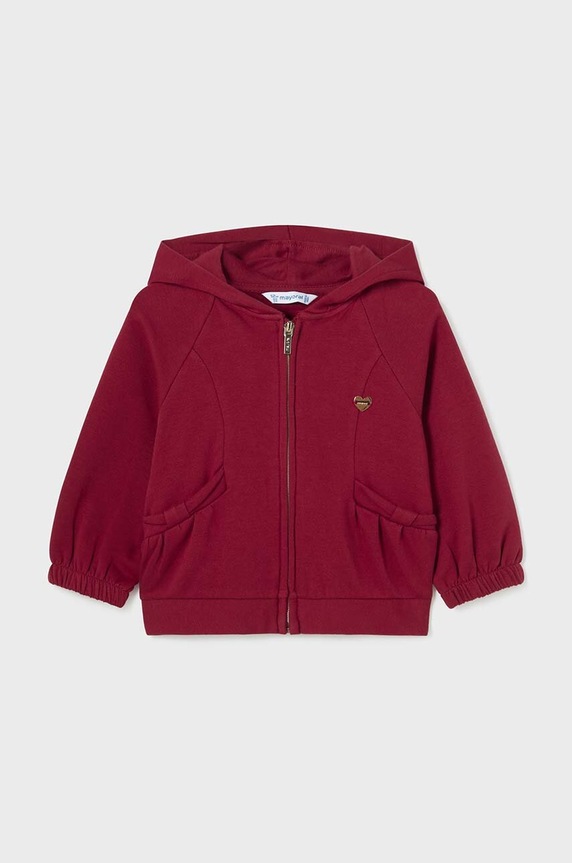 Mayoral bluza niemowlęca z kapturem czerwony 2485.4J.Baby.9BYH
