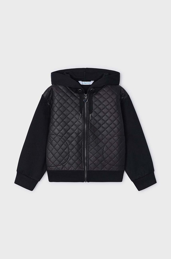 Mayoral bluza dziecięca z kapturem czarny 4496.6F.Mini.9BYH