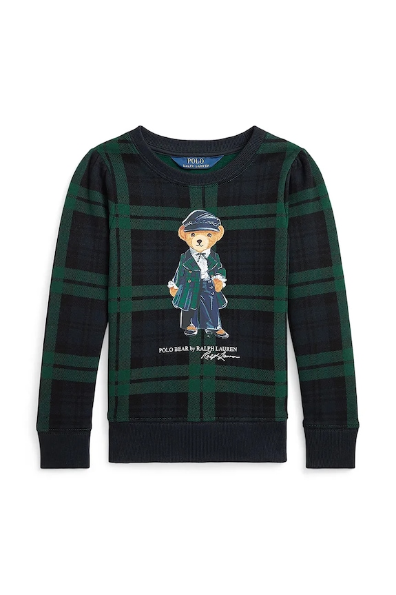 Παιδική βαμβακερή μπλούζα Polo Ralph Lauren βαμβάκι μαύρο 312952154001
