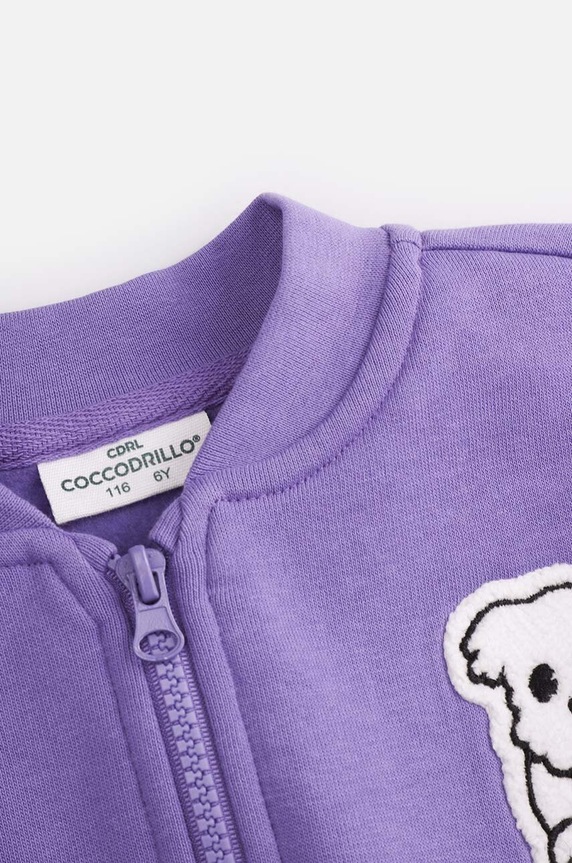 Dziewczynka Coccodrillo bluza dziecięca ZC4132201AGK fioletowy