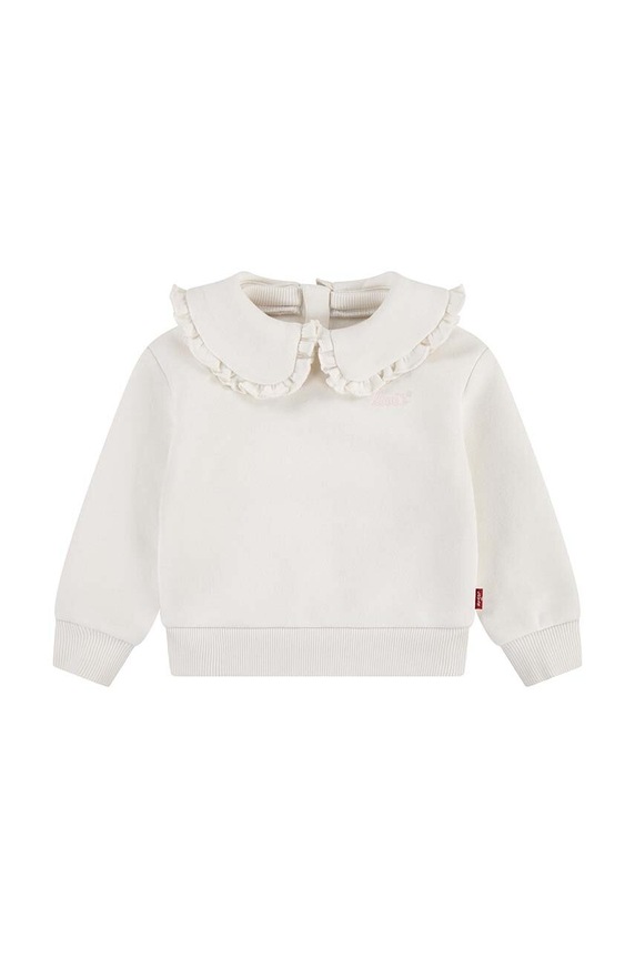 Levi's bluza bebe RUFFLE COLLARED CREW uni bej 1EK989