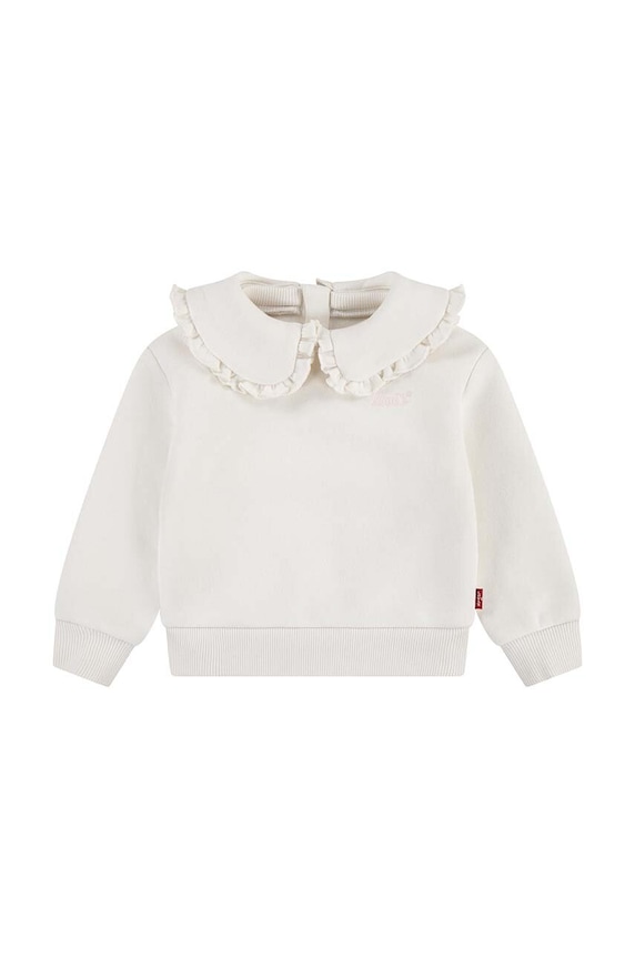 Levi's bluza bebe RUFFLE COLLARED CREW uni bej 1EK989