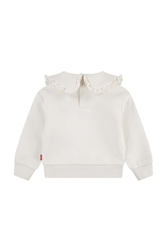 Levi's bluza bebe RUFFLE COLLARED CREW 1EK989 bej AW24