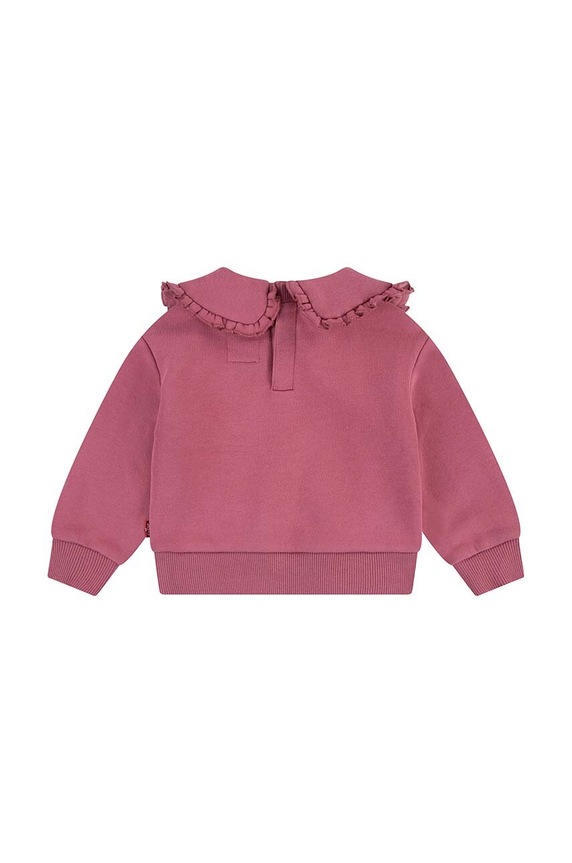Levi's bluza bebe RUFFLE COLLARED CREW 1EK989 roz AW24