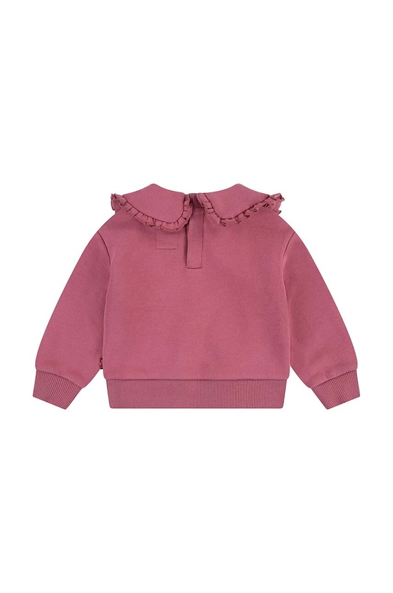 Levi's bluza bebe RUFFLE COLLARED CREW 1EK989 roz AW24