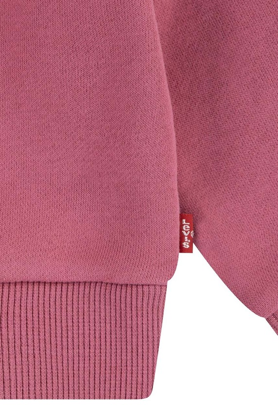 Levi's bluza bebe RUFFLE COLLARED CREW 1EK989 roz