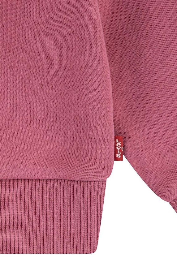 Levi's bluza bebe RUFFLE COLLARED CREW 1EK989 roz