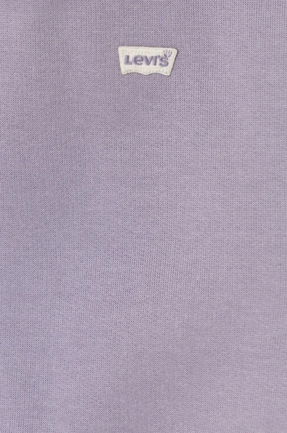 Dziewczynka Levi's bluza dziecięca BATWING CHEST HIT HOODIE 4EL078 fioletowy