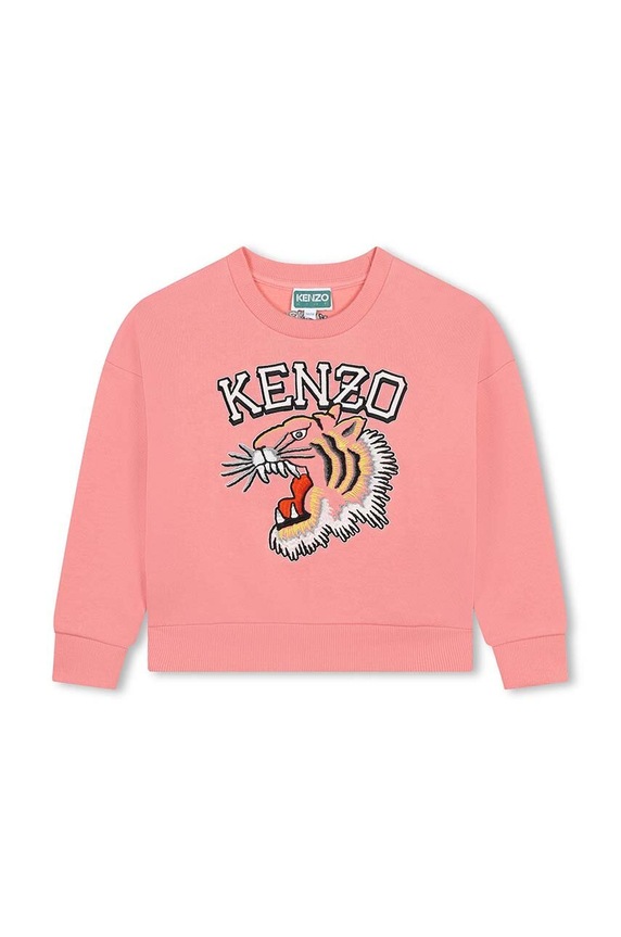 Kenzo Kids bluza dziecięca z elastanem różowy K60692.86.108