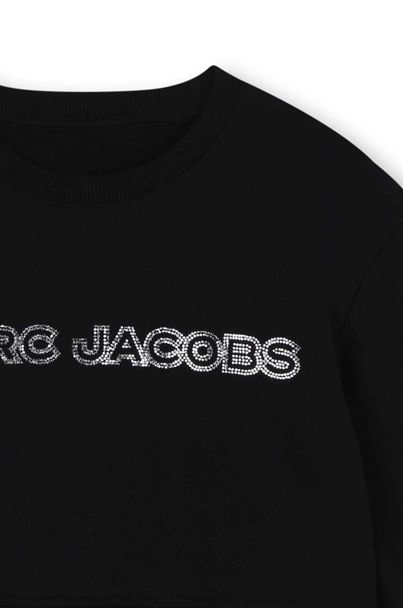Lány Marc Jacobs gyerek melegítőfelső pamutból W60263.114.150 fekete