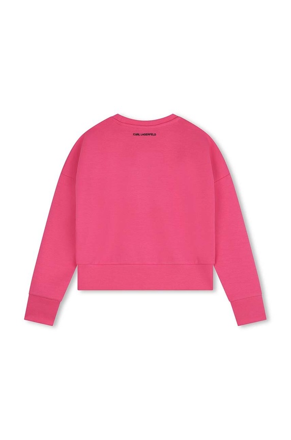 Karl Lagerfeld bluza dziecięca Z30219.86.108 różowy AW24