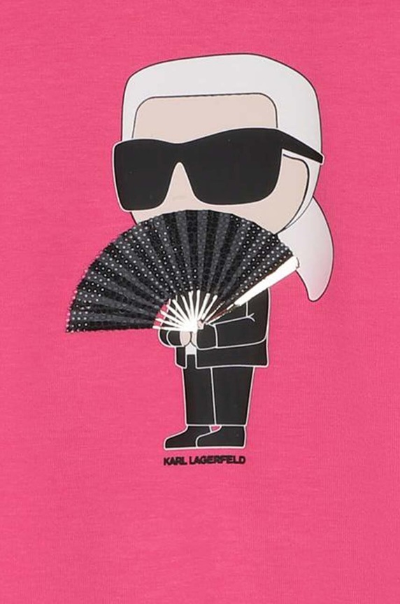 Dziewczynka Karl Lagerfeld bluza dziecięca Z30219.86.108 różowy