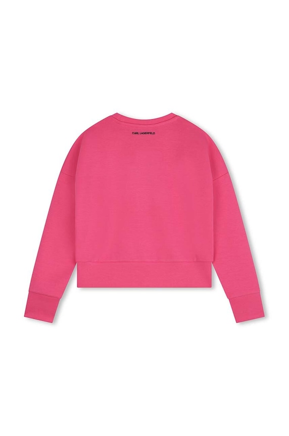 Detská mikina Karl Lagerfeld Z30219.156.162 ružová AW24