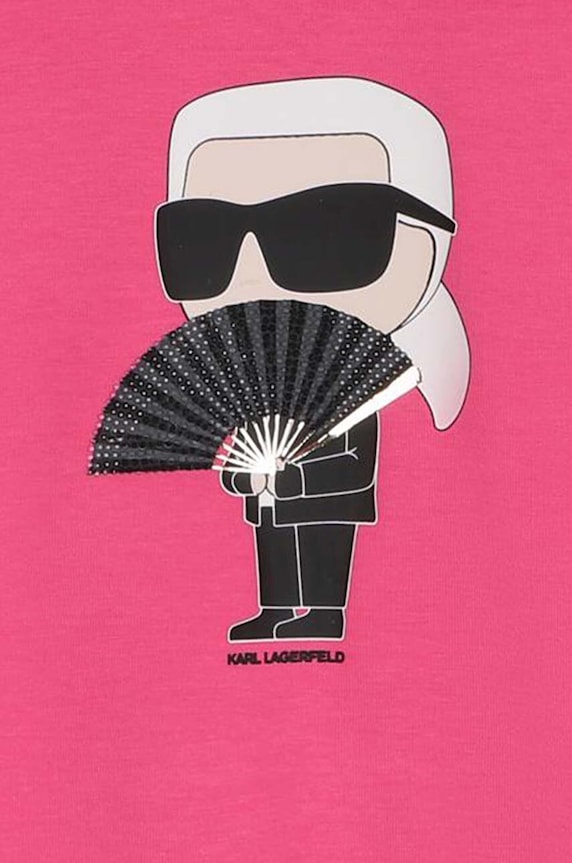 Dievča Detská mikina Karl Lagerfeld Z30219.156.162 ružová