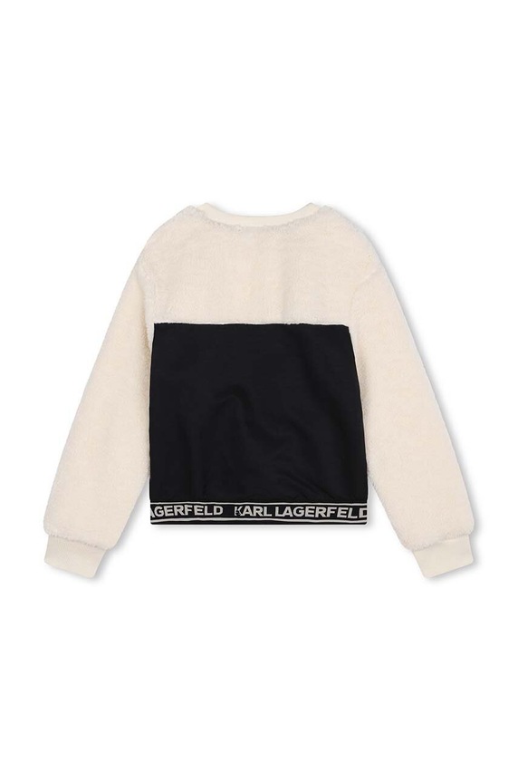 Παιδική μπλούζα Karl Lagerfeld Z30223.156.162 μαύρο AW24
