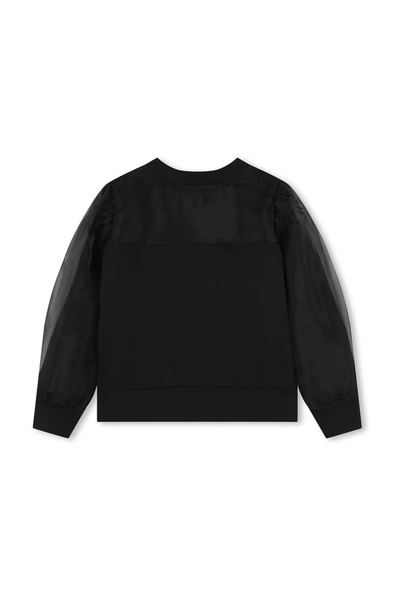 Παιδική μπλούζα Karl Lagerfeld Z30226.156.162 μαύρο AW24