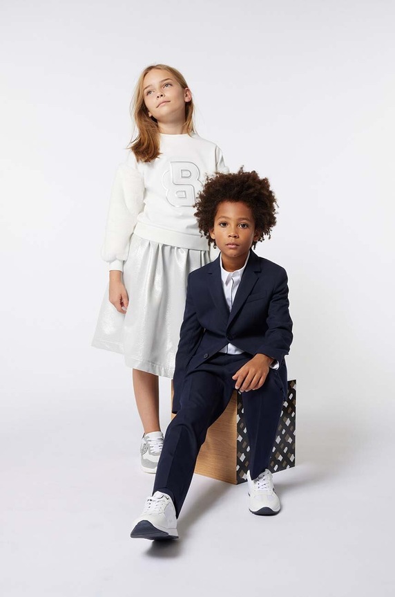 BOSS bluza dziecięca J51112.156.162 biały