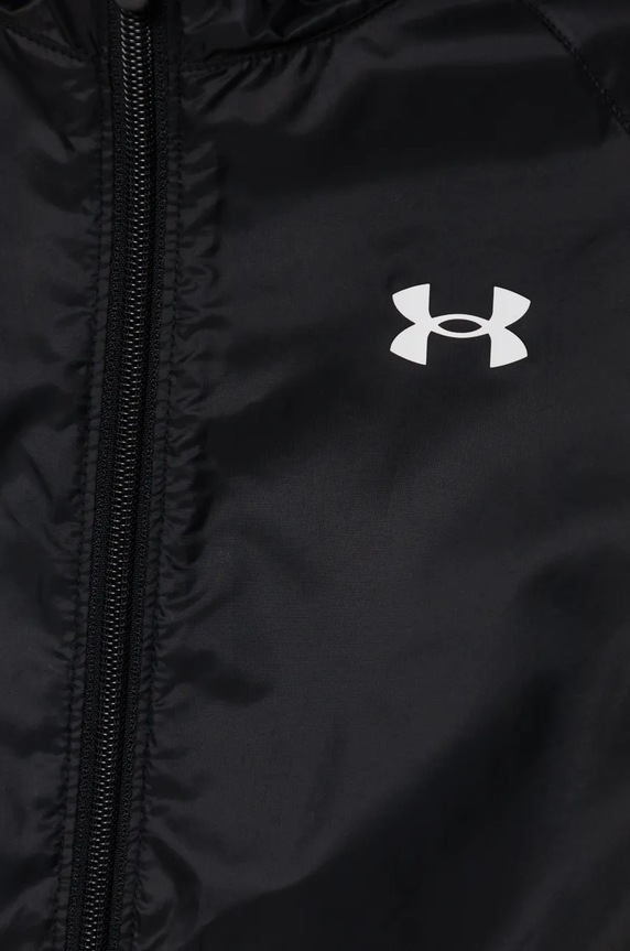 Dziewczynka Under Armour kurtka dziecięca SPORT WINDBREAKER JKT 1384206 czarny