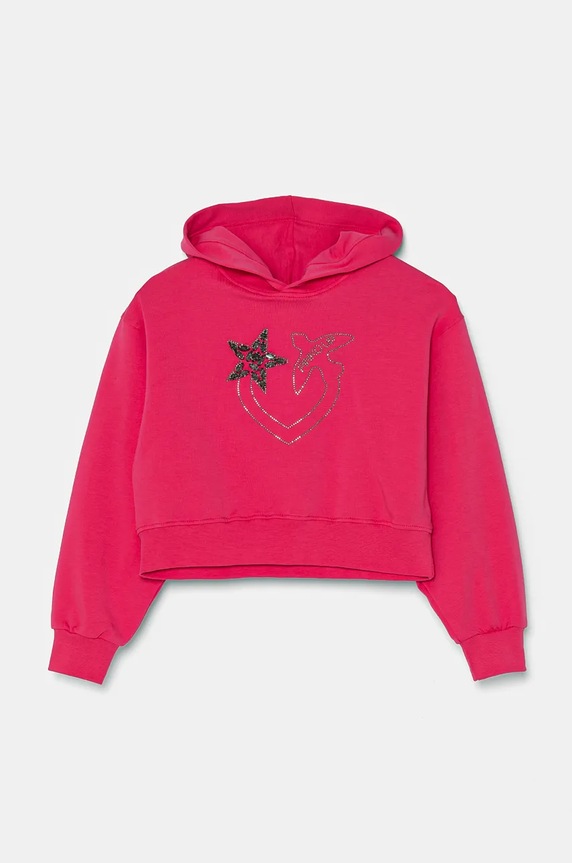 Pinko Up bluza dziecięca pozostałe różowy F4PIJGHS057