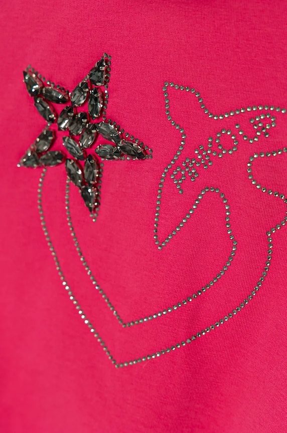 Dziewczynka Pinko Up bluza dziecięca F4PIJGHS057 różowy