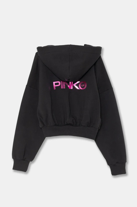 Детски суичър Pinko Up F4PIJGZH089 черен AW24