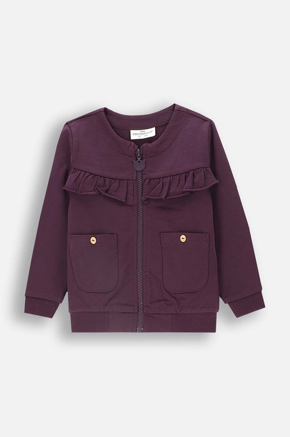 Coccodrillo bluza dziecięca z elastanem fioletowy ZC4132202PGN