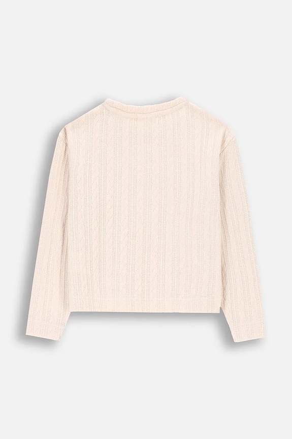 Coccodrillo bluza dziecięca ZC4133001EPG beżowy AW24