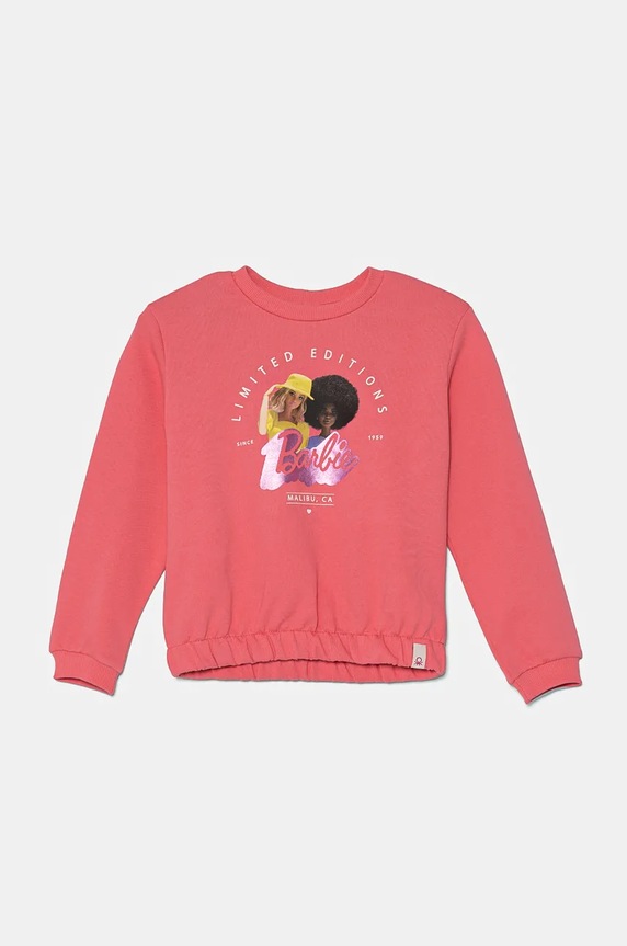 Bavlnená mikina pre bábätká United Colors of Benetton bavlna ružová 3J68G10HI.P.Seasonal