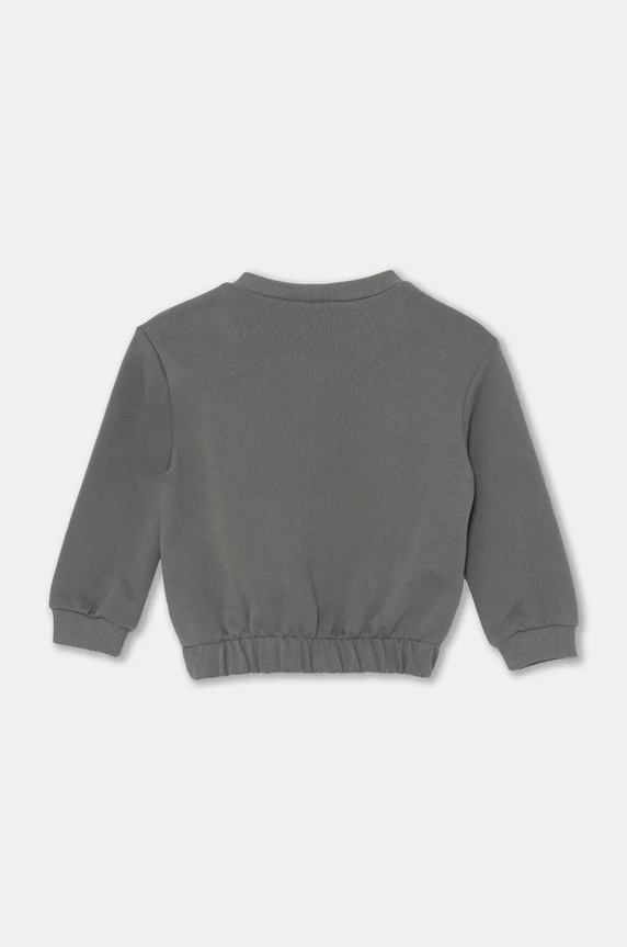 United Colors of Benetton hanorac de bumbac pentru bebelusi 3J68G10HI.P.Seasonal gri AW24