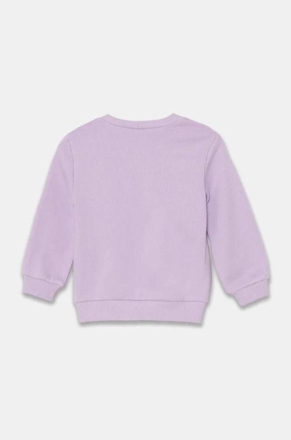 United Colors of Benetton hanorac de bumbac pentru copii 3J68G10H7.P.Seasonal violet AW24